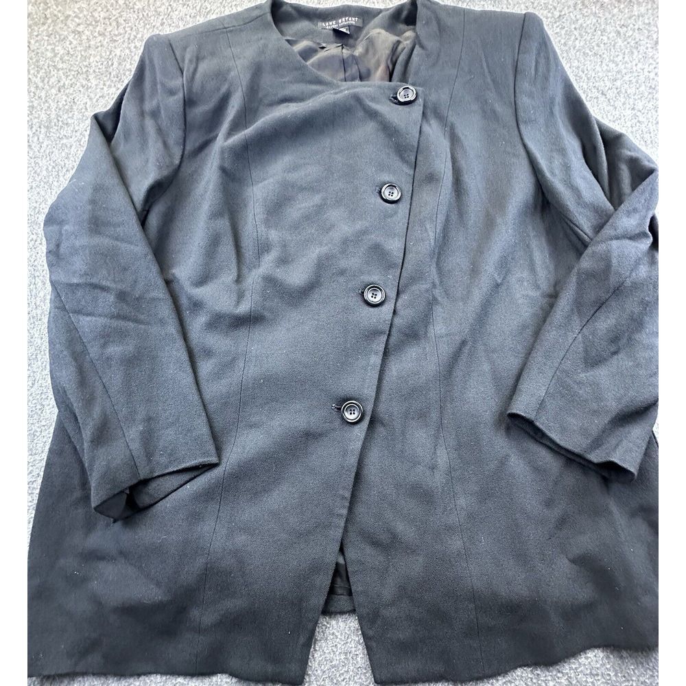 Lane Bryant Blazer Womens 24 Black Wool Lined Jacket‎ Business Career